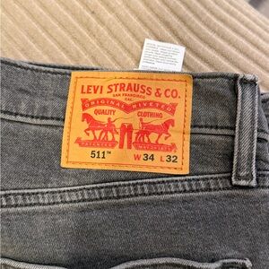 Levi's Men's 511s in Charcoal 34/32